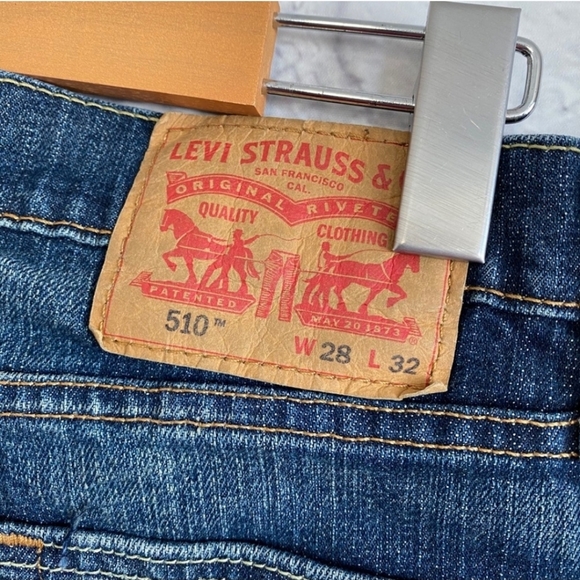 ✨️RARE✨️LEVI’S 510 Blue Skinny Jeans - Picture 5 of 10